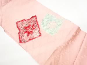 リサイクル　鹿の子絞り紅葉模様名古屋帯